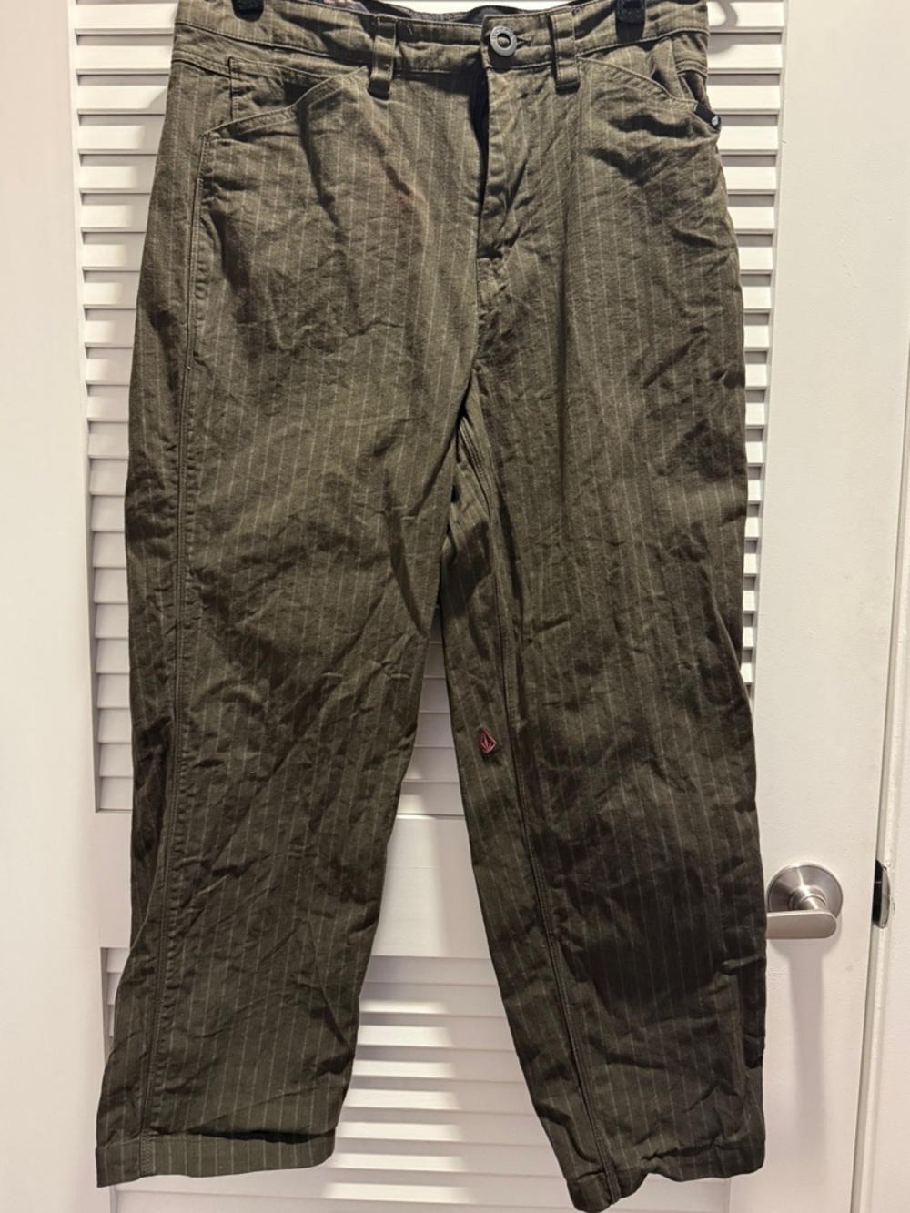 Volcom Brown Pinstripe Chinos - Japanese Exclusive 2024